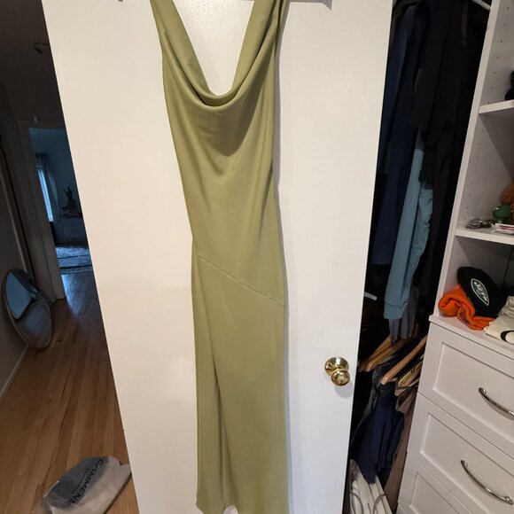 Club L London Sage Green Wedding Dress - Picture 2 of 4